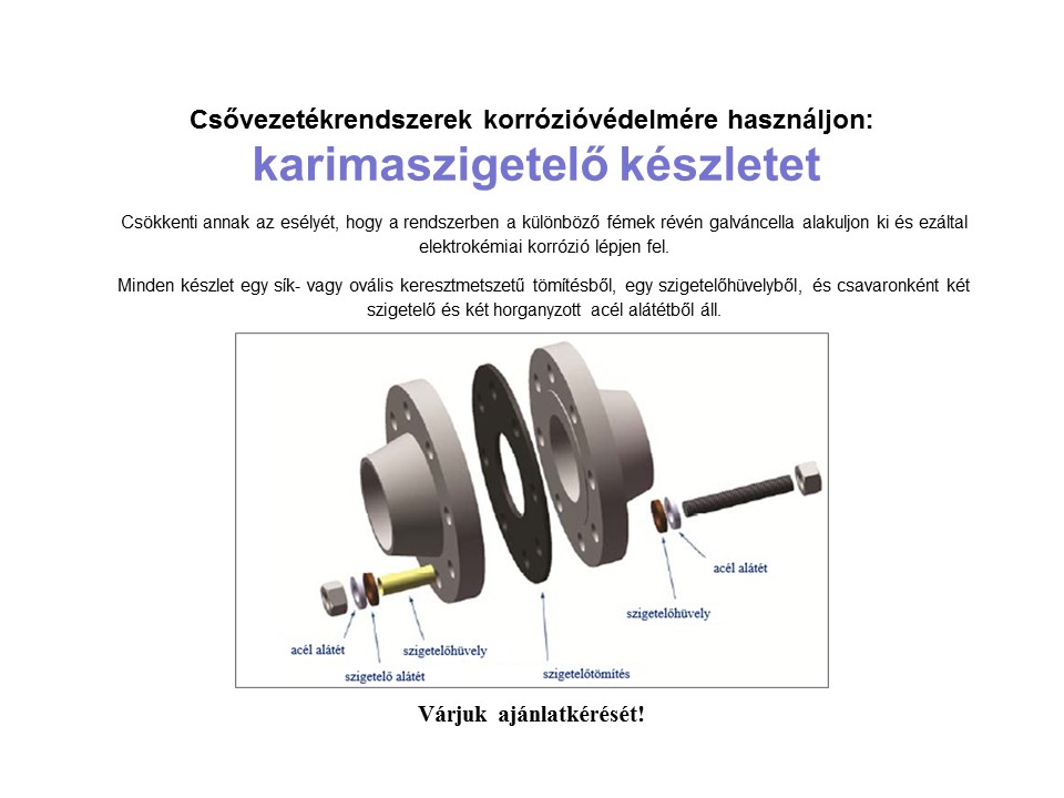 Karimaszigetelő készlet