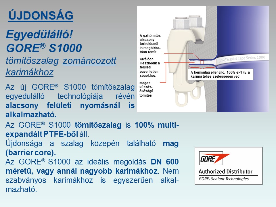 GORE S1000 Tömítőszalag zománcozott karimákhoz